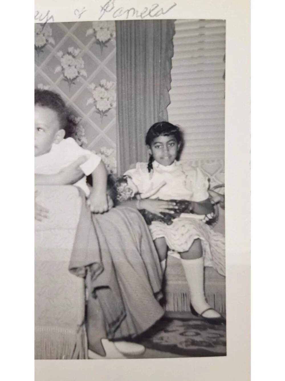 Vintage Black White Family Photo April 1957 African American Mother Son Daughter - Picture 7 of 8